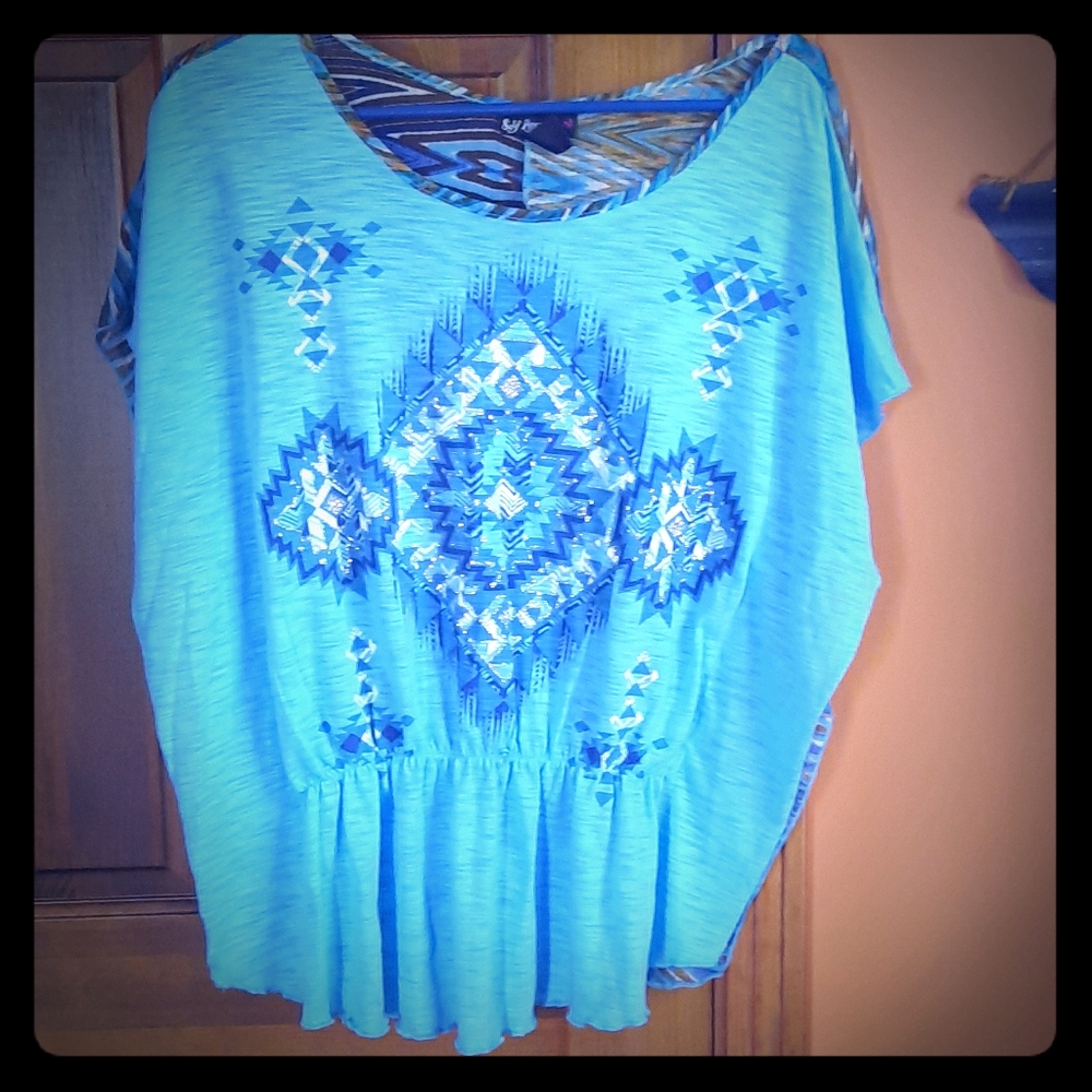 Southwest bedazzled Top